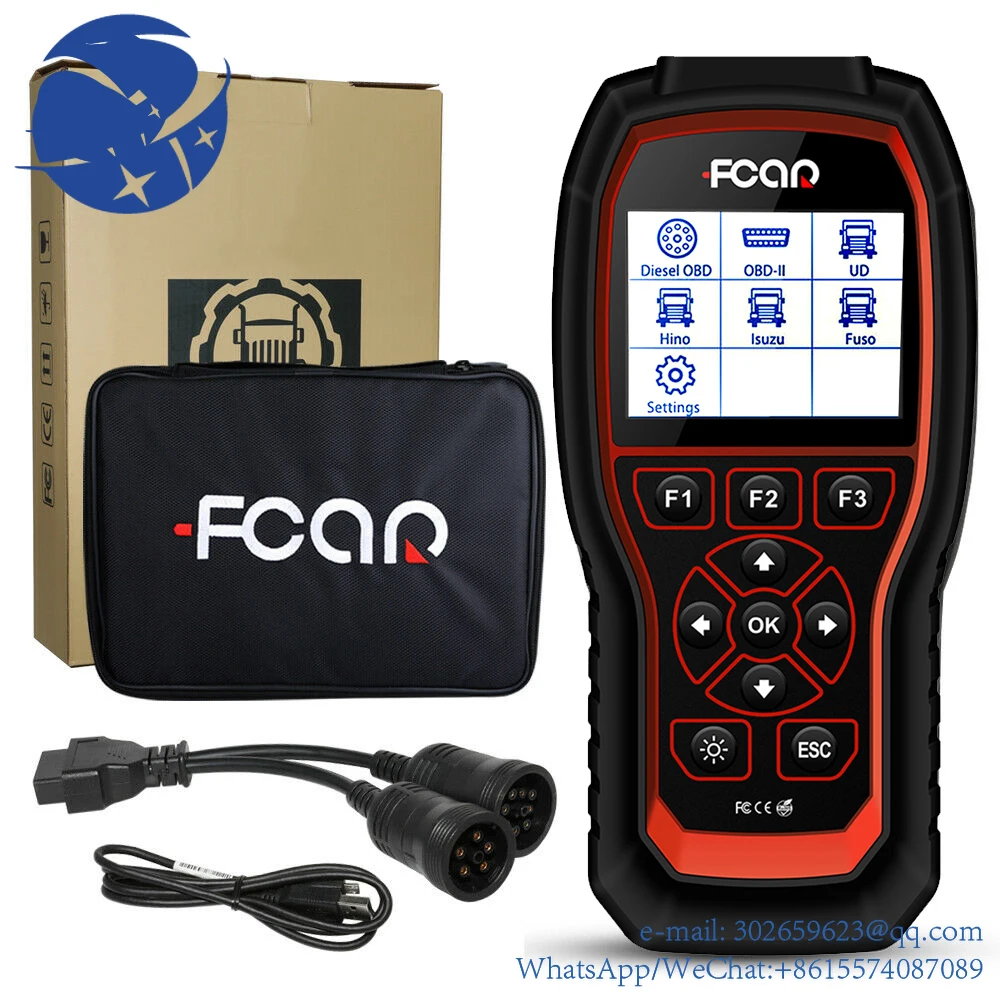 

Diagnostic scan tool FCAR HDS 300 for cars and trucks read clear fault codes ECU information freeze frame diese truck scanner