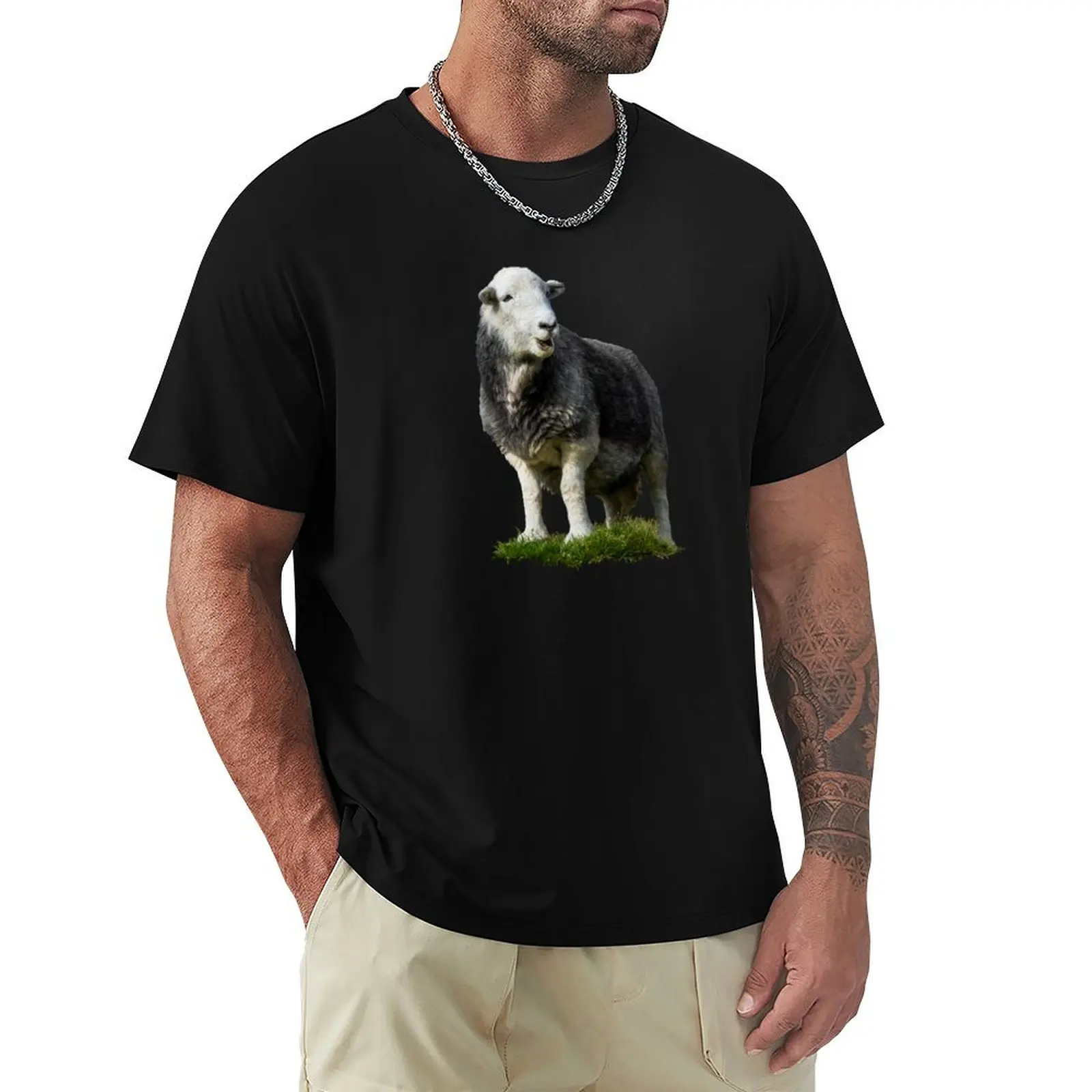 

Herdwick Sheep Cut Out II T-Shirt custom t-shirts quick drying luxury t-shirt luxury designer Men's t-shirt