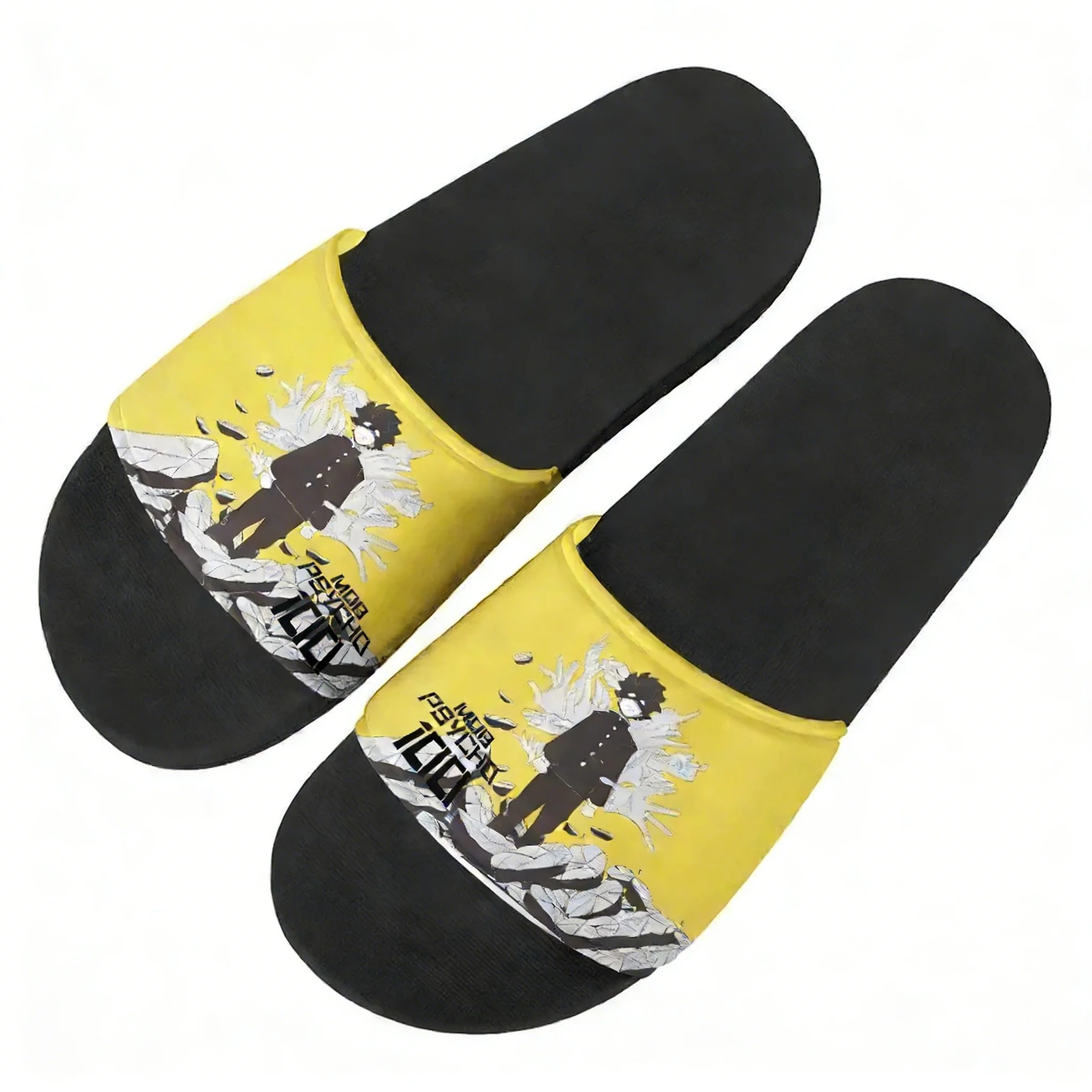 

Mob Psycho 100 Flip Flops Home Slippers Mens Womens Teenager Family Slippers Bathroom Pool Casual Sandals Custom Made Shoescusto