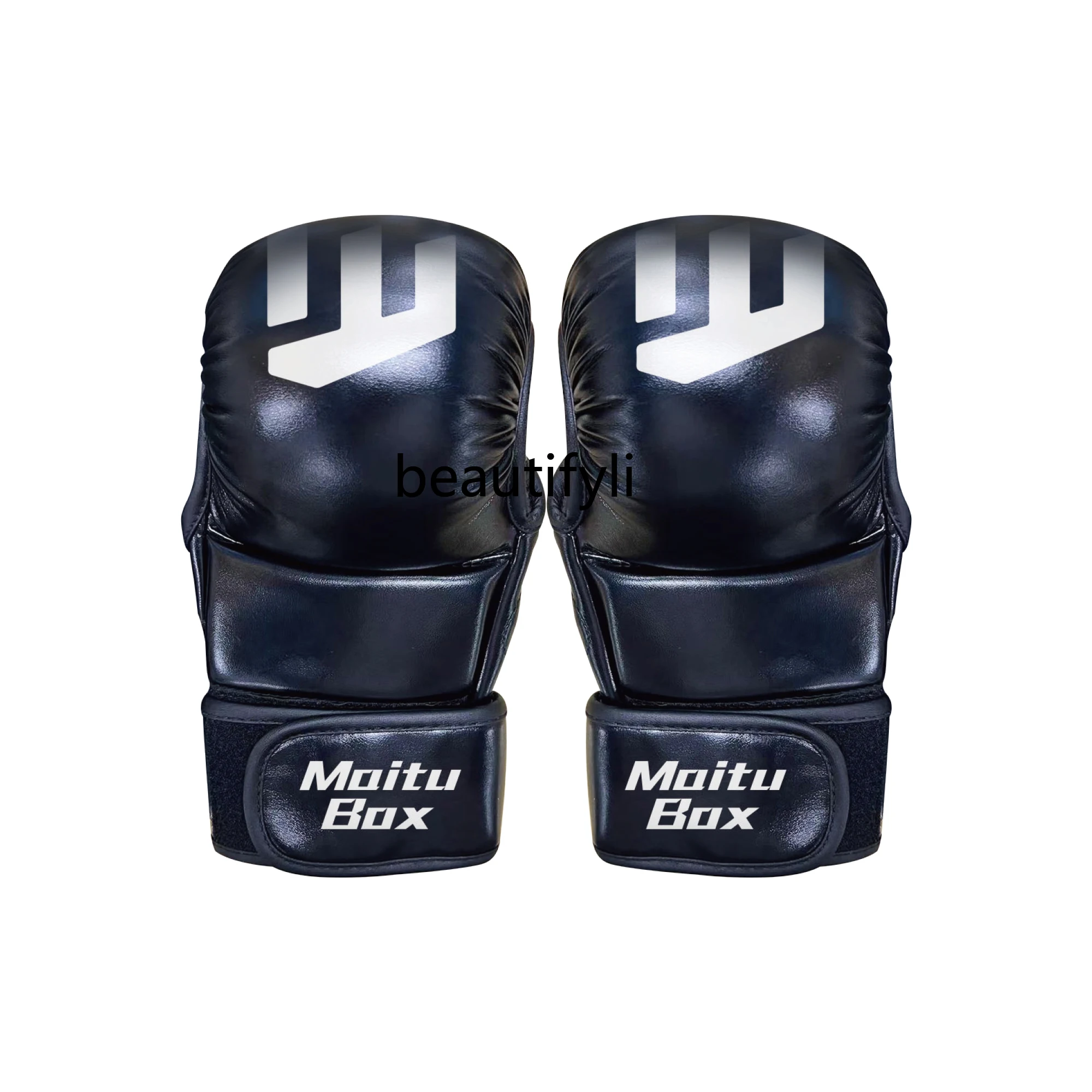 Adult boxing gloves training thickened half finger breathable wear-resistant adult, Thai boxing sandbag