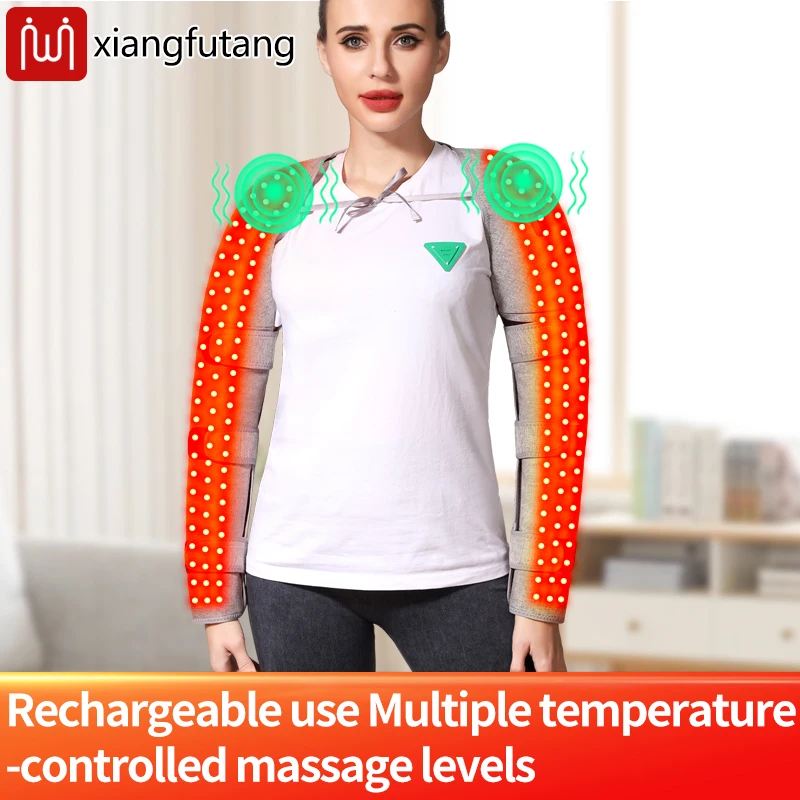 

Red Light Heating Double-Shoulder and Arm Wrap Shoulder Neck Arm Pain Relief Warmth Massage Arthritis Frozen Shoulder Relief