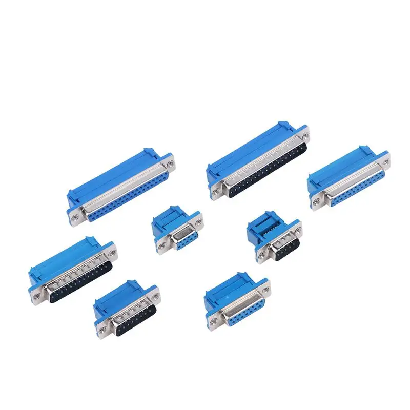 5Pcs DIDC Male Female Serial Port Connector Solderless Connectors DB9 RS232 Serial To Terminal Female Male Adapter Connector