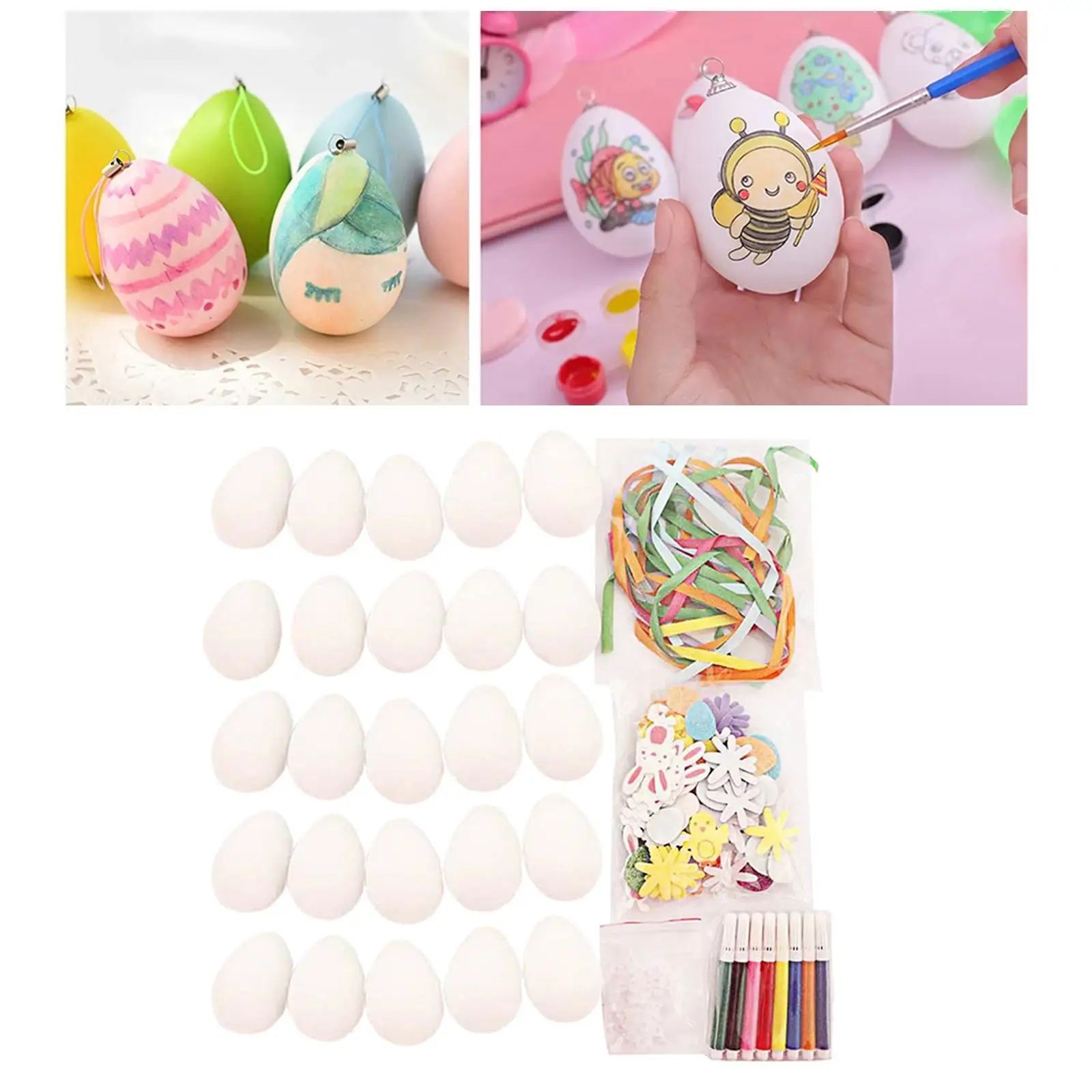 Artificial Easter Eggs Craft Kit Children for Kitchen Decoration