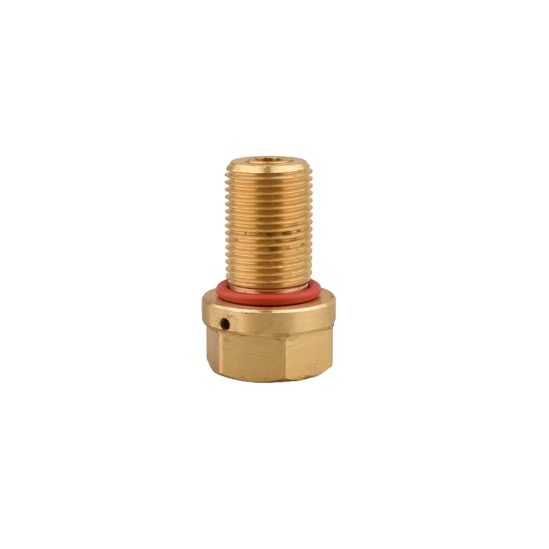 Brass Paintball Regulator Base Adapter M18x1.5 & 5/8-18UNF Thread HPA Air Tank Valve Connector Quick Disconnect Under Pressure