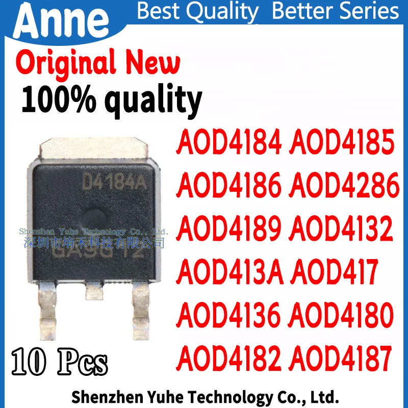 (10piece) AOD4184 AOD4185 AOD4186 AOD4286 AOD4189 AOD4132 AOD413A AOD417 AOD4136 AOD4180 AOD4182 AOD4187 D4184 D4185 D4186 D4286