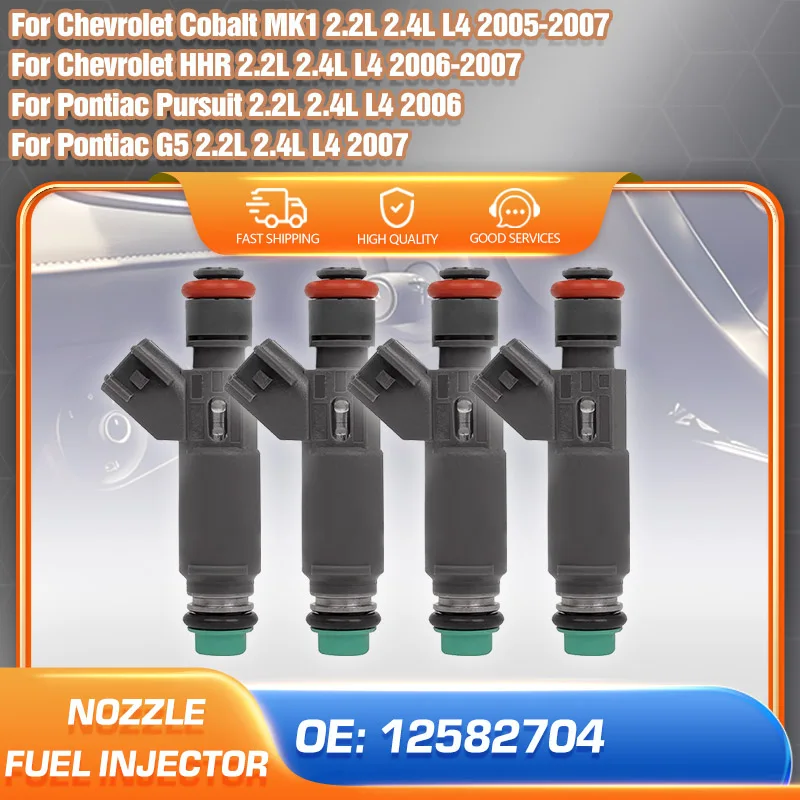 

12582704 12580645 For Chevrolet Cobalt Chevrolet HHR Pontiac G5 Pontiac Pursuit 2005 2006 2007 Fuel Injector Nozzle 2.2L 2.4L L4