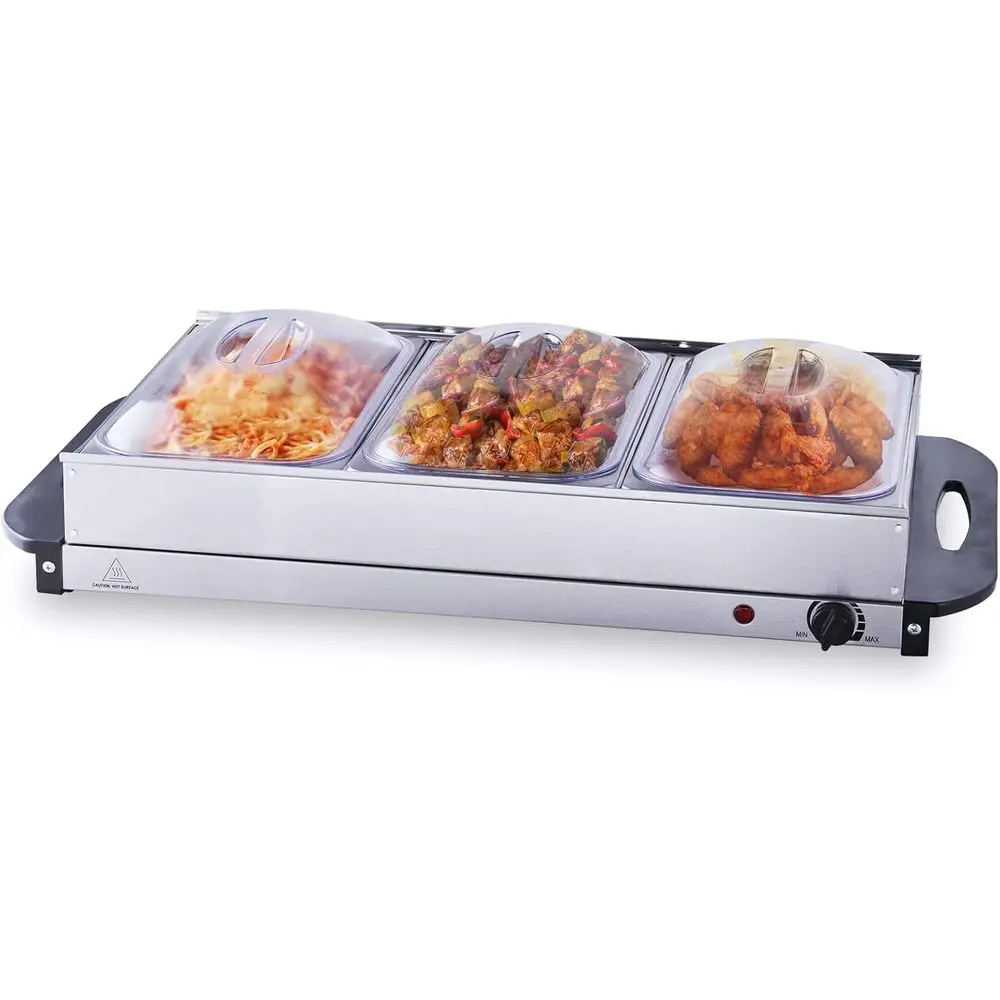 

Портативный набор для подогрева из нержавеющей стали на 7,5 литров с контролем температуры, сертифицированный ETL