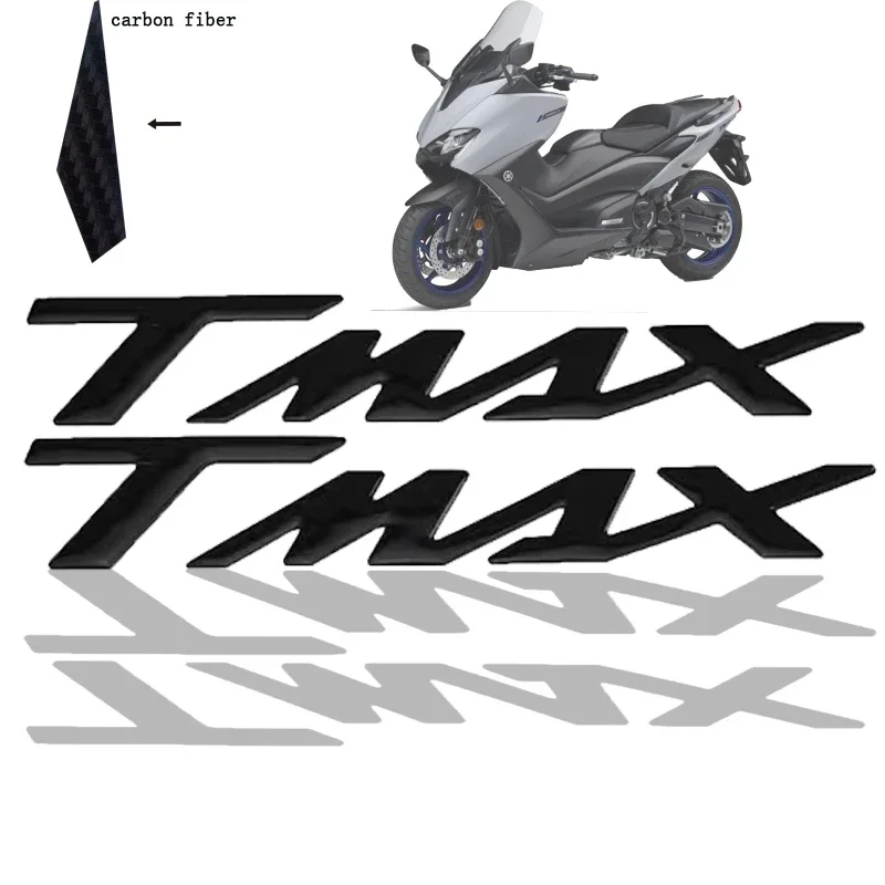 

1 пара мотоциклетных 3D наклеек 3D Mark T Max, наклейки из углеродного волокна и эпоксидной смолы для TMAX 500 530 T Max T-Max 560 530
