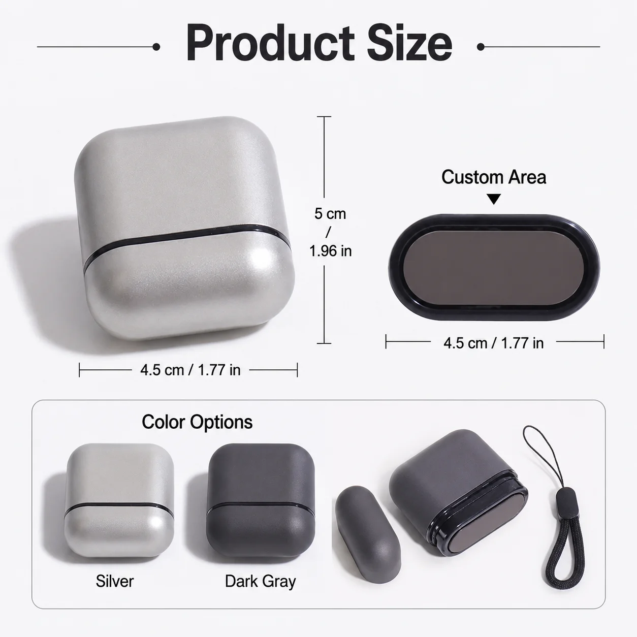 Custom metal company name stamps, simple and high-end seals, personalized daily signature stamps, Fashionable custom name stamp - view 2