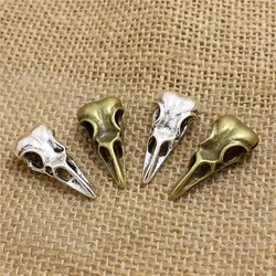 15 pcs 31*15*9mm 3D Skull Birdhead Charms Vintage Metal  Trendy Animals Bird Pendant Charms for Jewelry  T0478