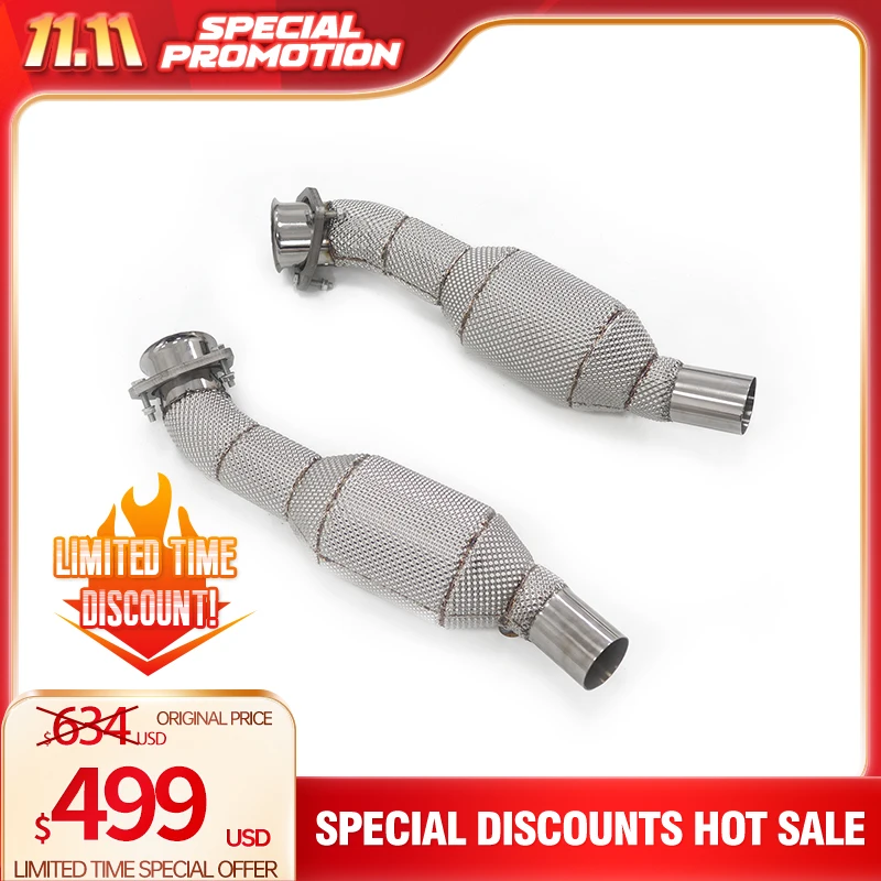 

HMD Big Sale Exhaust System High Flow Performance Downpipe for Ferrari 430 With Heat Shield