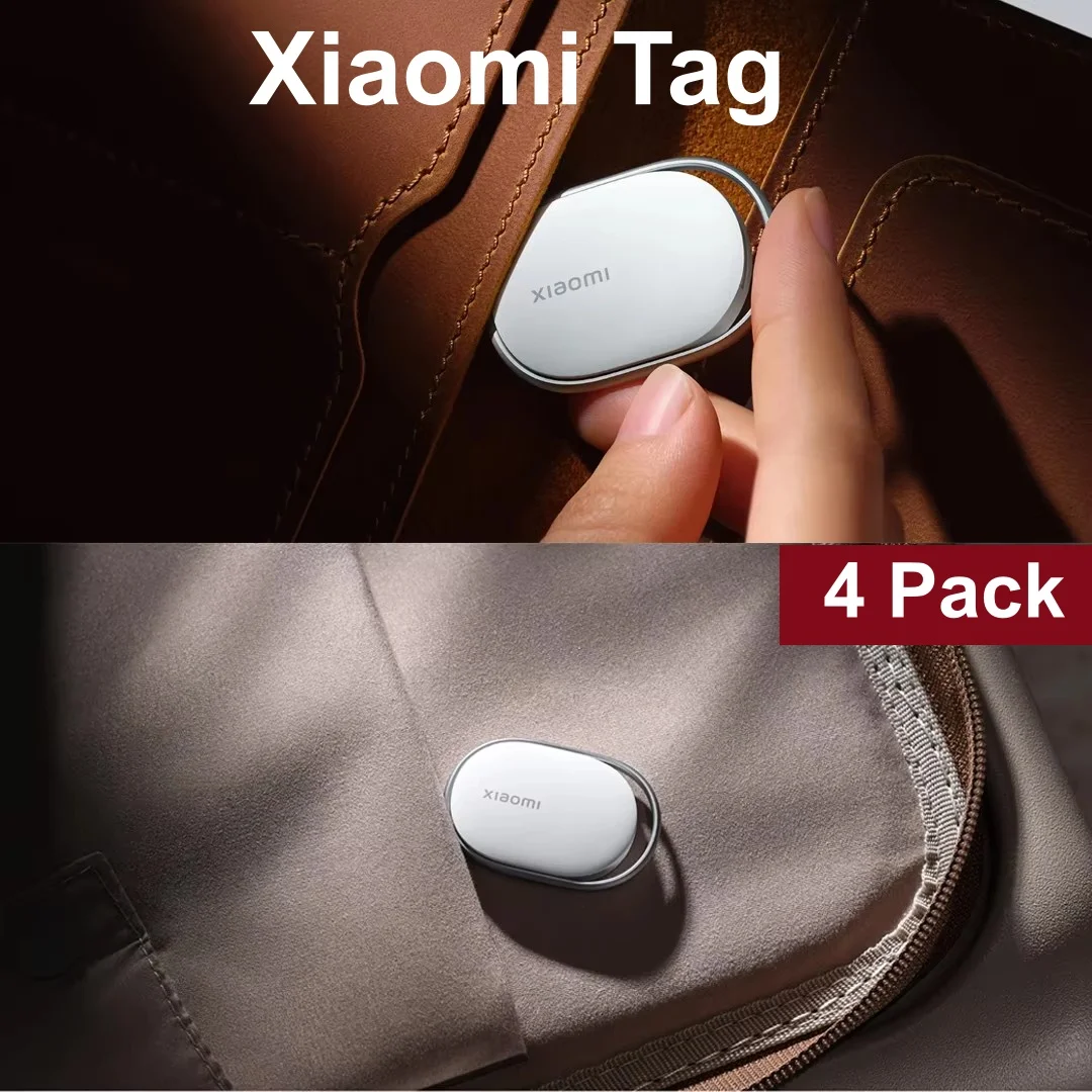 

4 Pack Xiaomi Tag Smart Tracker Anti Lost Device Bluetooth 5.4 IP67 Waterproof Compatible with Apple Find My Google Find Hub