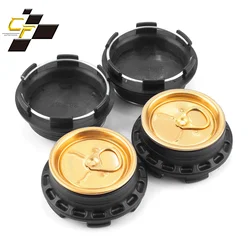 4pcs 67mm/2.64in 62mm/2.44in Center Cap Cover Wheel Hub  for #C-307-1 #655 #LG1309-79 #M-777  Vehicles Black/ Chrome