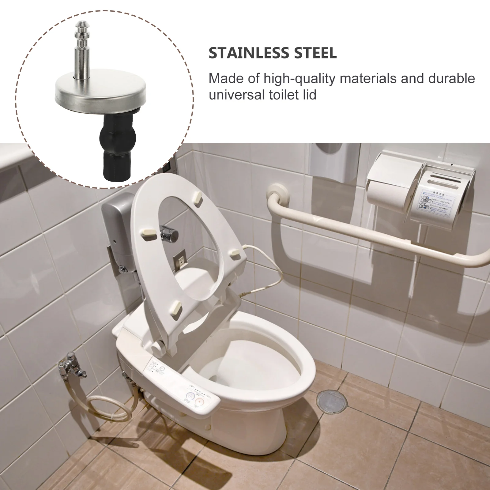 Toilet Connector Seat Fittings Accessories Portable Hinge Hinges Lid Screw Quick Release