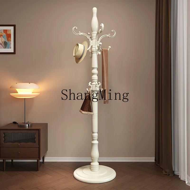 

CL light luxury solid wood coat rack floor-to-ceiling household bedroom living room bedside clothes rack
