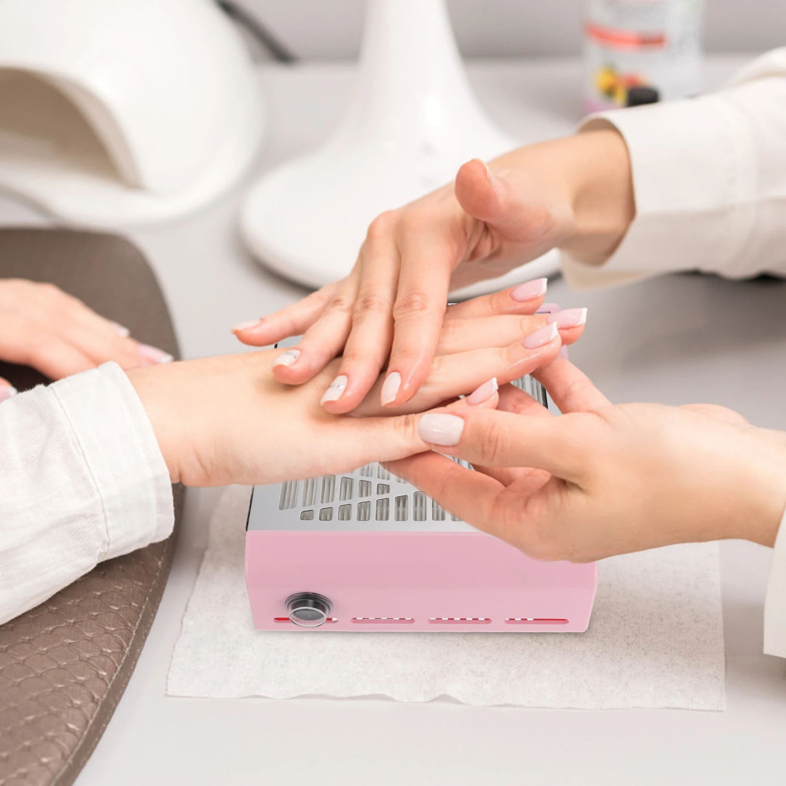 40 واط مسمار الغبار النازع المكونات ل مانيكير جامع مسحوق طلاء الأظافر الأنظف العناية بالعمل المكانس عالية السرعة