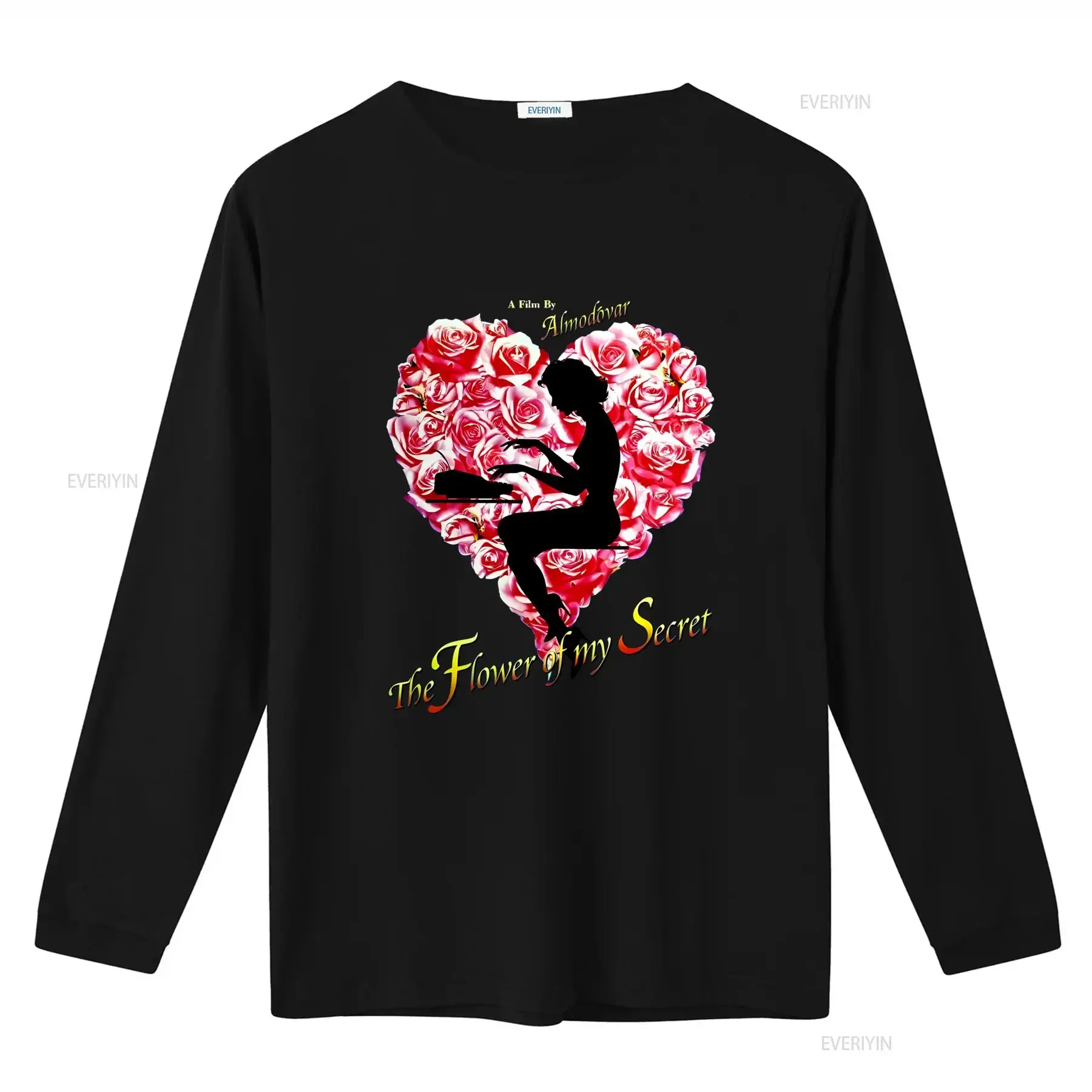 Flower Of My Secret Pedro Almodovar Movie T Shirt Volver Criterion Cult Film  vintage Washed streetwear Soft Stylish homme