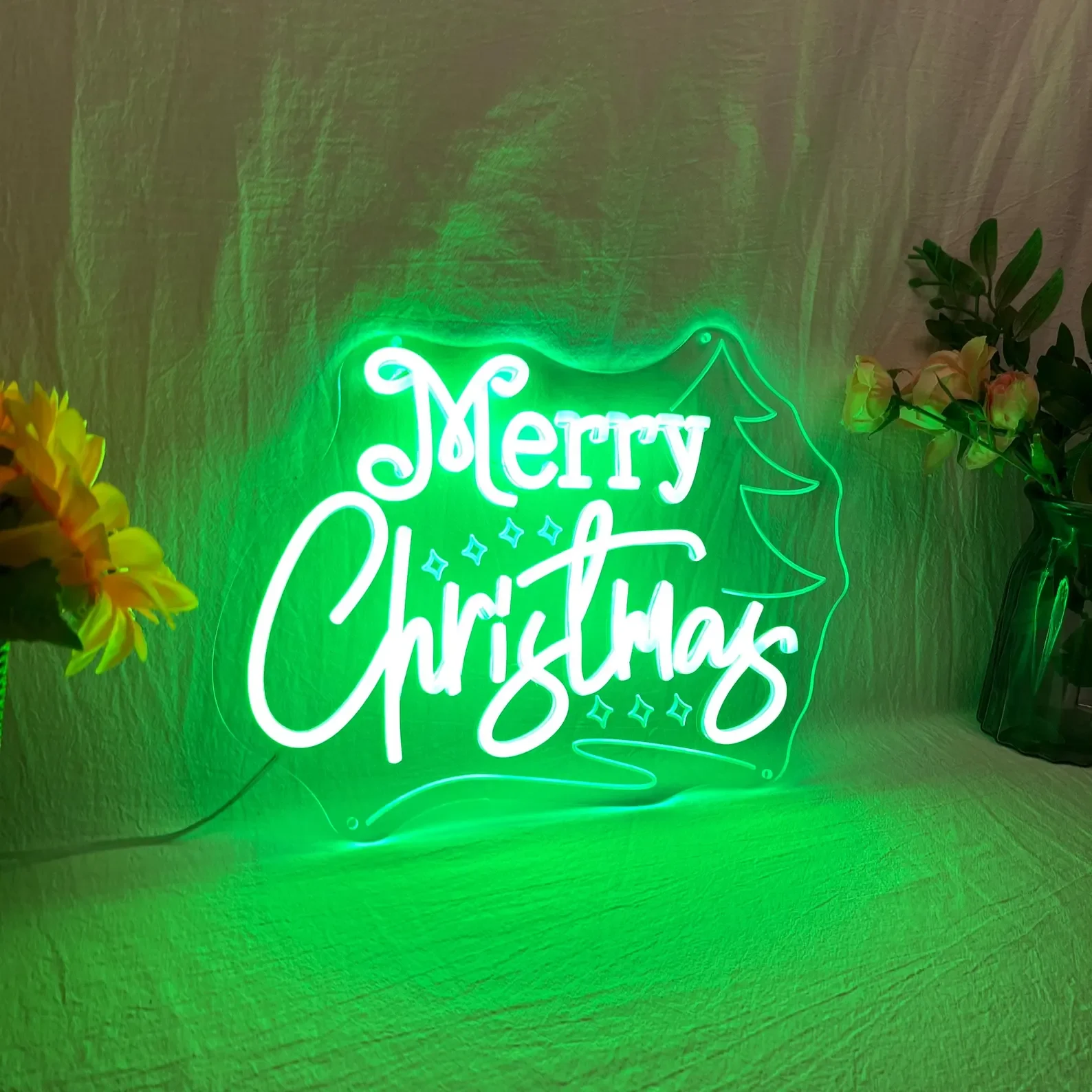 علامة نيون لشجرة عيد الميلاد المجيد، ضوء نيون LED مخصص لعيد الميلاد، هدية عيد الميلاد، علامة نيون للعطلات، علامة نيون للأعمال #6