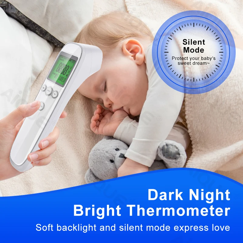 JUSTLANG Digital Infrared Thermometer Baby Forehead Non-contact Medical Use Body Temperature Meter Adult IR Measure Fever image 2