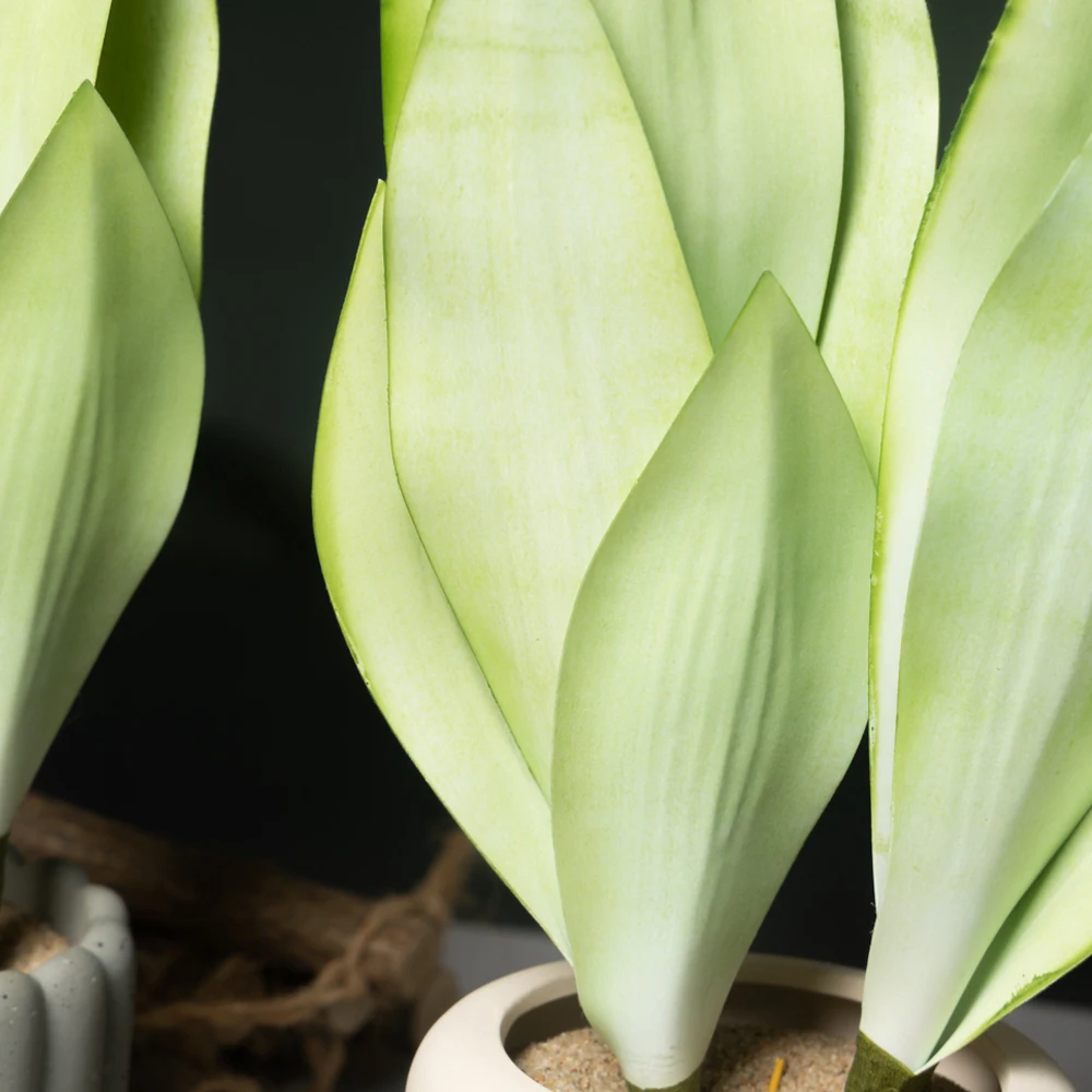 31/37 cm künstliche Schlangenpflanzen, gefälschte Sukkulenten, Kunststoff, Tigerfellpflanze, tropische Sansevieria für Büro, Zuhause, Tischdekoration – Detail 17