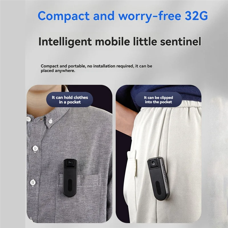 FFYY-HD 1080P Body Camera With Night Vision Wifi And 180 Degree Rotatable Lens Security Wearable Cam For Outdoor Activities