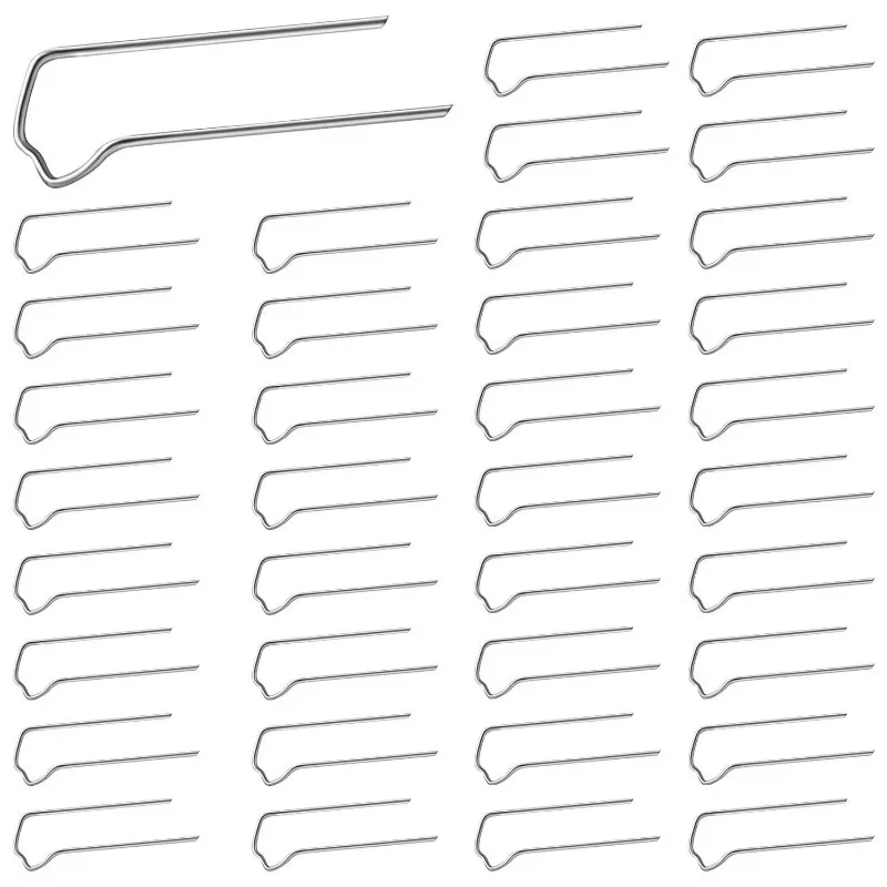 20/200pcs M-shaped Wreath Pins for Climbing Plants DIY Floral Bouquet Craft Pins Galvanized Rust-Proof Garden Supplies