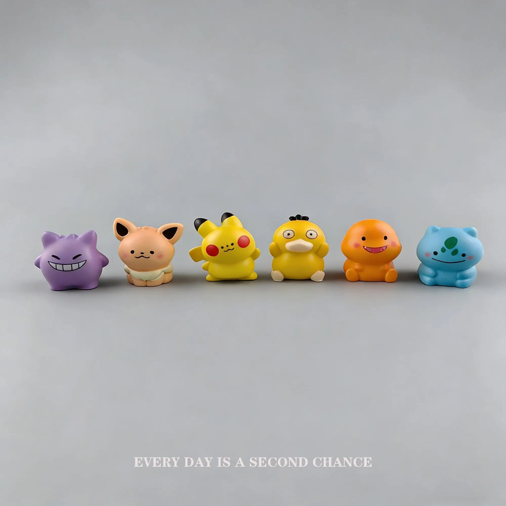 Figurinha Chibi de Pokémon para Decoração de Painel de Carro ou Mesa de Escritório, Mini Brinquedo Antiestresse, Presente Perfeito para Amigos