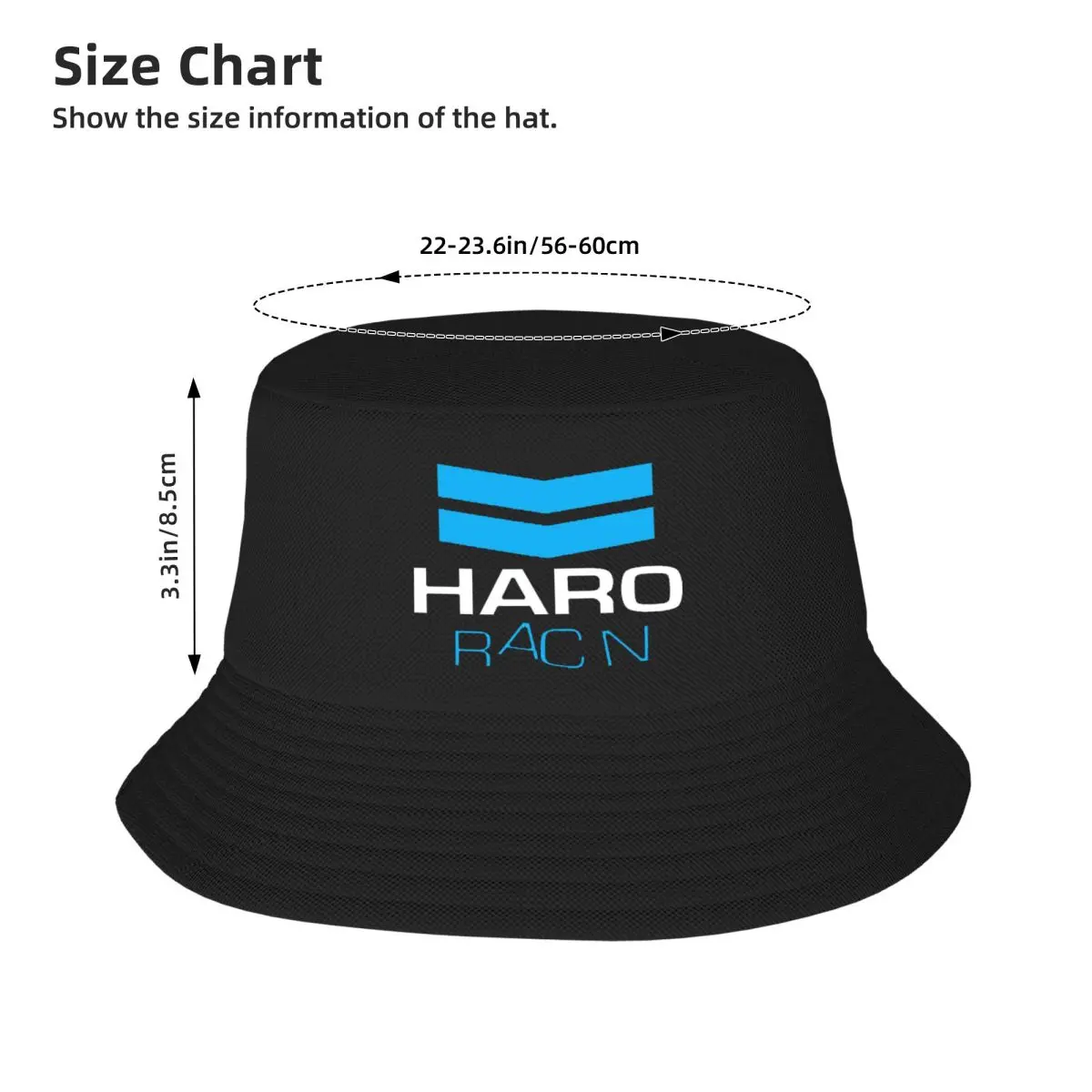 Haro Racn Bluewhite- Old School Bmx Bucket Hats Panama For Man Woman Bob Hats Cool Fisherman Hats Fishing Unisex Caps