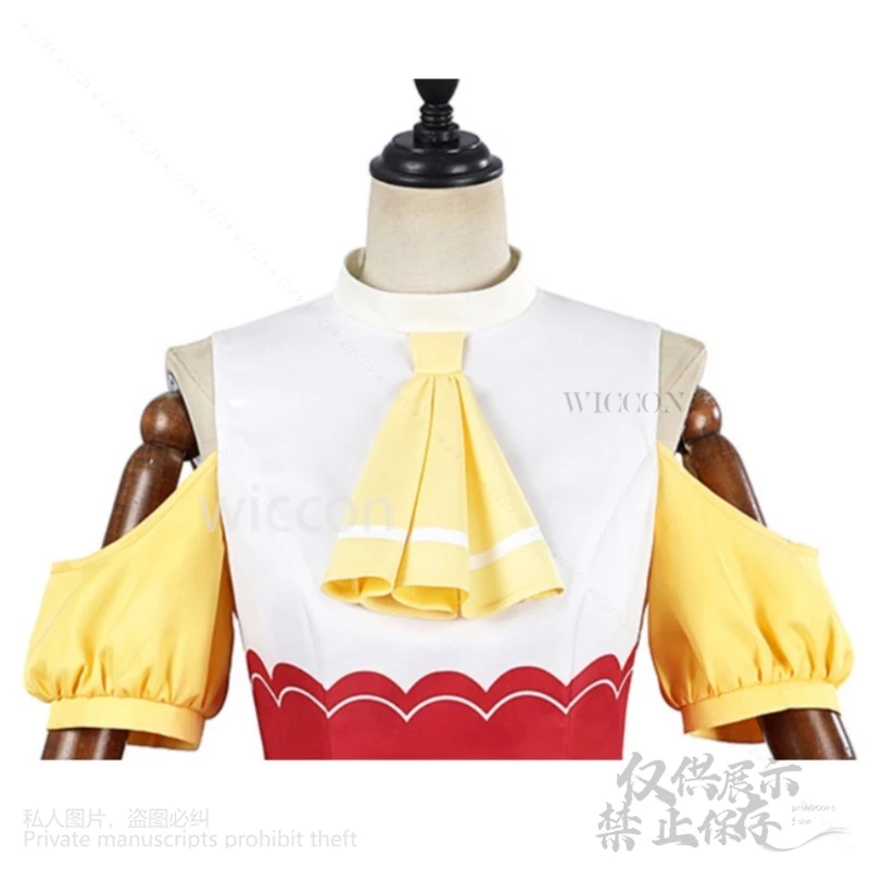 Mem Cyo تأثيري أنيمي Oshi No Ko الموسم 2 زي أحمر موحد شعر مستعار امرأة Kawaii لطيف Mem-Cho عيد الميلاد هالوين البدلة مخصصة