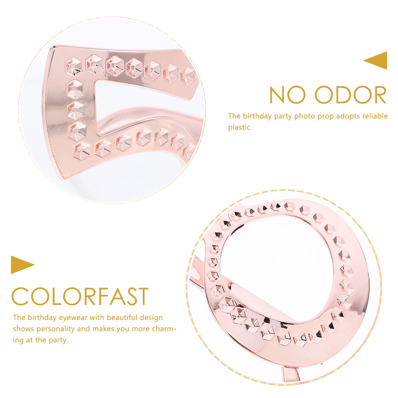 

Birthday Glasses Photo Prop Decorative Number Frame Party Eyewear Plastic Funny Eyeglasses for Adults Birthday Supply