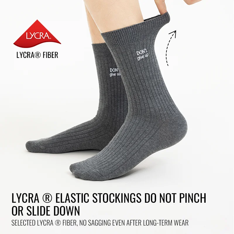 MiiOW Long Staple Cotton Socks Winter Men Teens Athletic School Sports Socks Long Crew Sock Moisture Wicking Anti Odor Warm Sock - Image 2