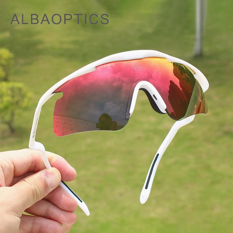 

ALBAOPTICS Элитные брендовые поляризационные очки для верховой езды, спортивные всепогодные солнцезащитные очки с изменением цвета, женские/мужские очки для альпинизма