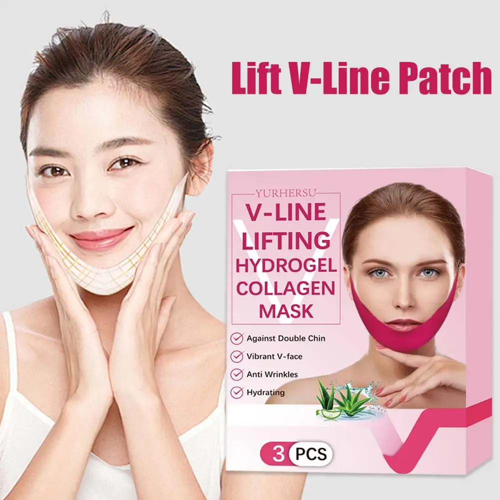 Chin Lift V Line Patch Face dimagrante Patch riutilizzabile Lift Strap Face riduce la forma della cintura guancia viso mento massaggio Up doppio W E1G6