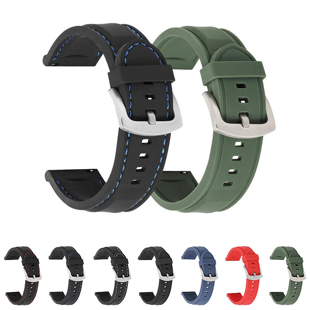 22mm Silicone Straps For COLMI I10 I30 Bracelet For COLMI Land 2/SKY 7 Pro/8 Band Belt For Colmi CEU 40 P15 P16 P18 Watchbands