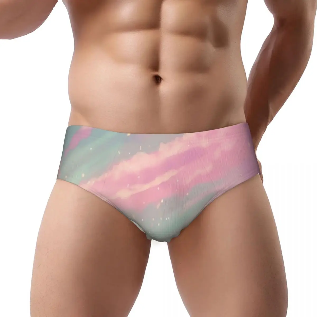 

Dreamy Cloud Men Triangle Panties Ventilate Boxer Underpants Short Underwear for Homme Man Boyfriend Gifts