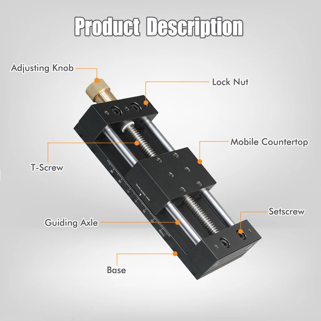XY Displacement Platform Manual Fine-tuning Sliding Table Optical Precision Cross Moving Table Precision Screw Feed