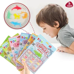 Creative New Exotic Toys Magic Soft Baby Cognition Toys Early Educational Toy Kids Cartoon Dinosaur Toys Bath Toy Grow Capsules