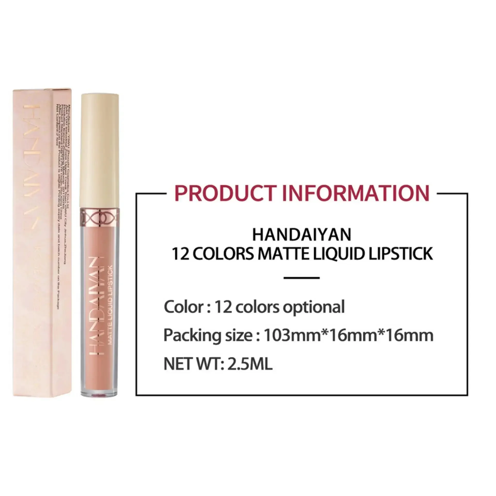 Esmalte de labios mate de terciopelo, resistente al agua, de larga duración, rojo desnudo, lápiz labial líquido sedoso, maquillaje, mancha de labios Sexy para mujer