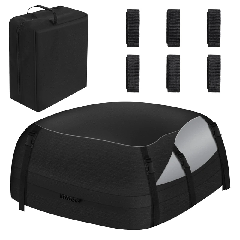 600D Water Car Luggage Bag Proof SUV Foldable Travel Equipment Roof Bag Storage Box Luggage Rack Bag