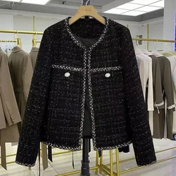 Rule Xiaoxiang Wind Coat Women Autumn/Winter 2026New High-End Korean Jacket Short Tweed Fashion Temperament Outerwear Female Top