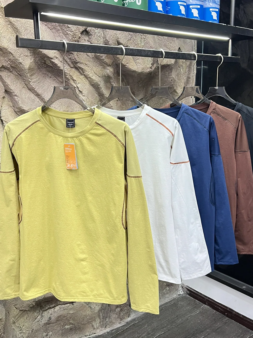 Skin-friendly Breathable Long Sleeve Men's T-shirt Outdoor Quick Dry Versatile Base Layer Top for Autumn Mountain System