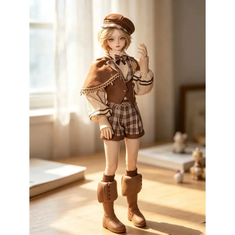 Joybjd Li‑Luo 1/4 Full‑Set Bjd Male Doll, Retro British Academy, Multi‑Jointed Articulated Resin Collectible Hobby Toy