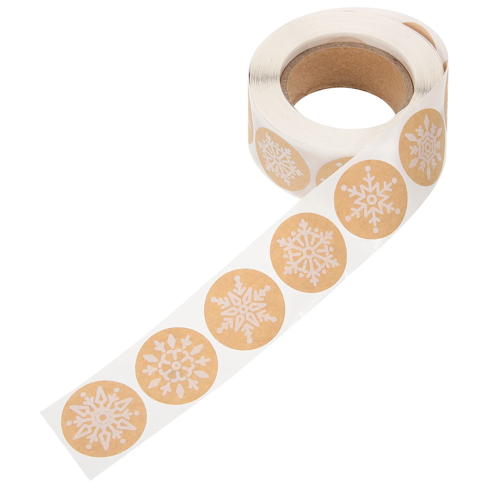 

500Pcs Christmas Snowflake Stickers Strong Adhesive Candy Biscuit Bag Sealing Labels Xmas Gift DIY Wrapping Decoration