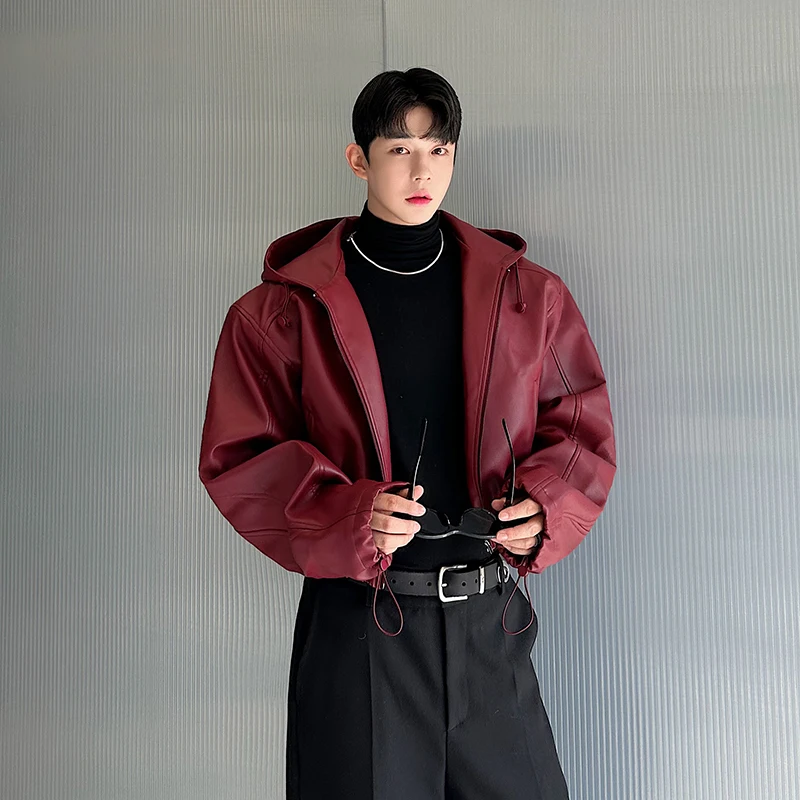 

Американская ретро-мотоциклетная куртка с эластичным низом и капюшоном, премиум-класса, для молодежи