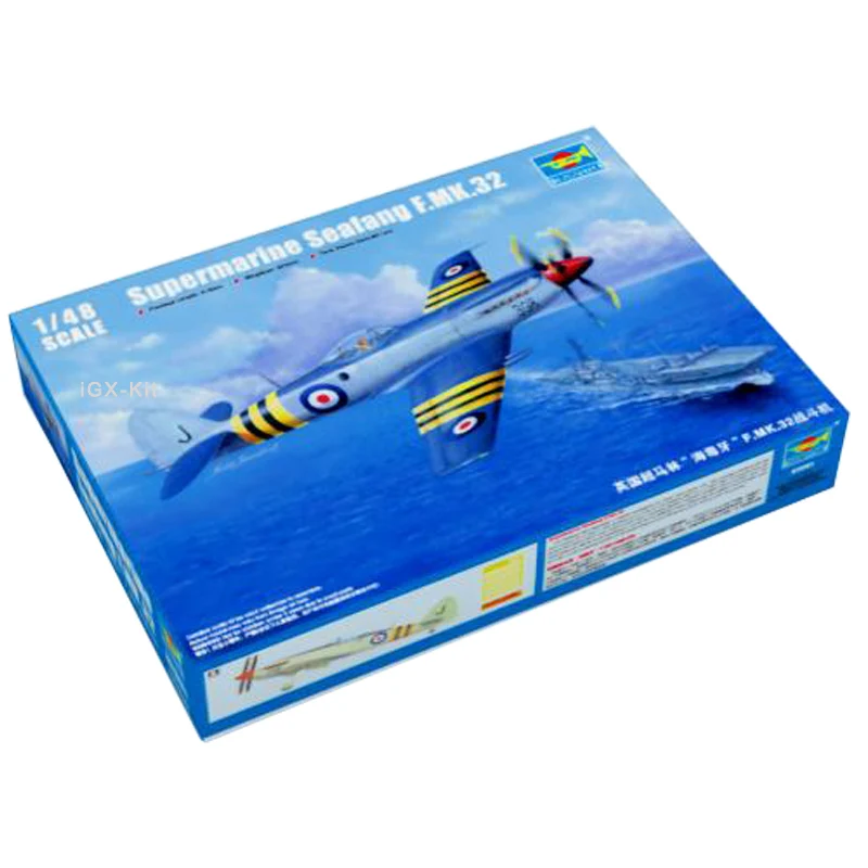 Trumpeter 02851 1/48 Scale WWII Royal Navy Supermarine Seafang F Mk 32 Fighter Plane Aircraft Toy Plastic Assembly Model Kit