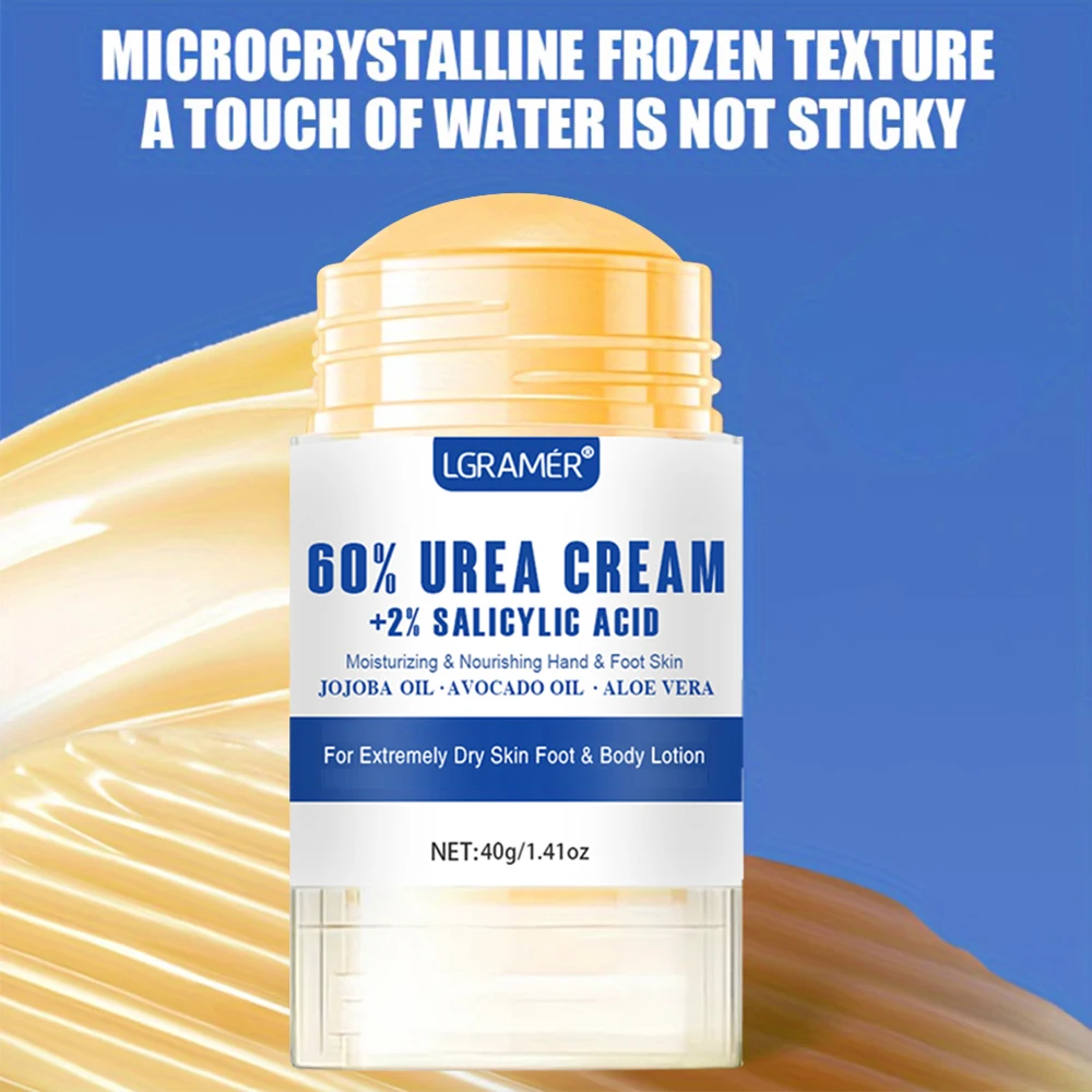 

1.41oz 60% Urea Foot Hand Care Cream Stick, Used for Heel Care, Deeply Moisturizing and Nourishing Your Dry Rough Skin