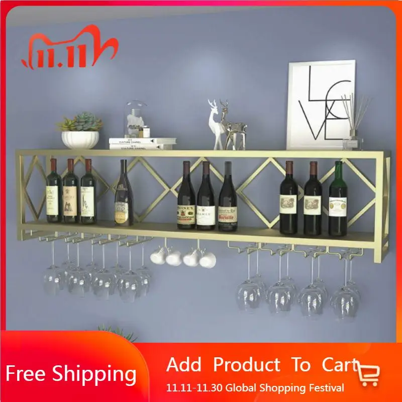 Armadietto rustico Armadietto per il vino Espositore di lusso Armadietto per il vino antico Panettiere Decorazione da bar Szafka in metallo illuminato a parete alta