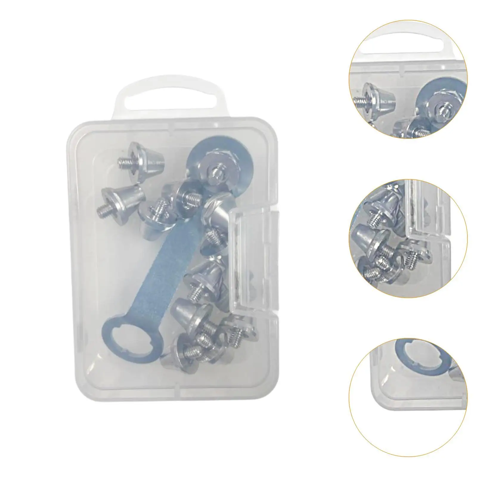 

Football Boot Studs Replacement M5 Threaded Screw Sports Shoes with Spikes for Soft Ground with Tool and Case