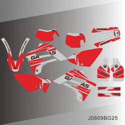 For GAS GAS GasGas EC 125 250 300 450 2003 2004 2005 2006 Graphics Decals Stickers Motorcycle Background