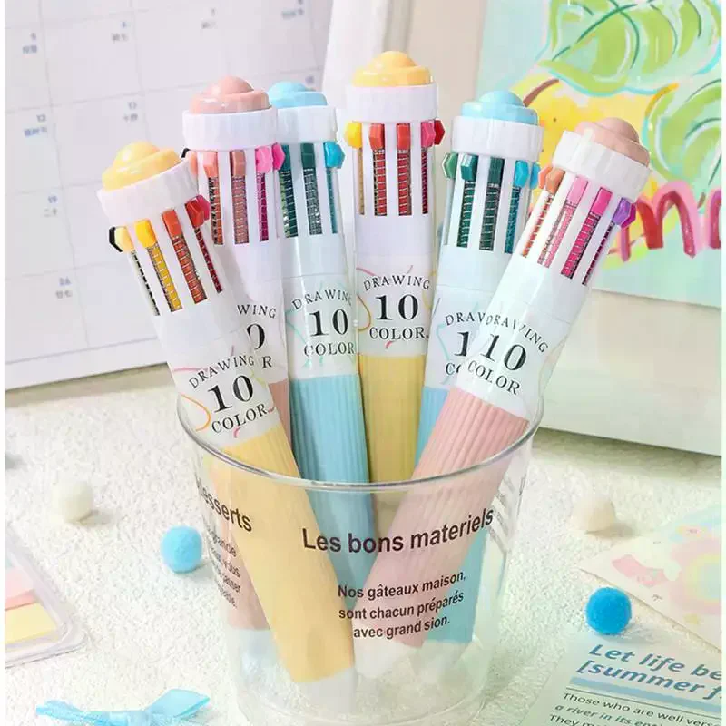 قلم حبر جاف 28 لونًا 0.8 مم قلم كتابة متعدد الألوان للرسم واللوازم المدرسية والقرطاسية